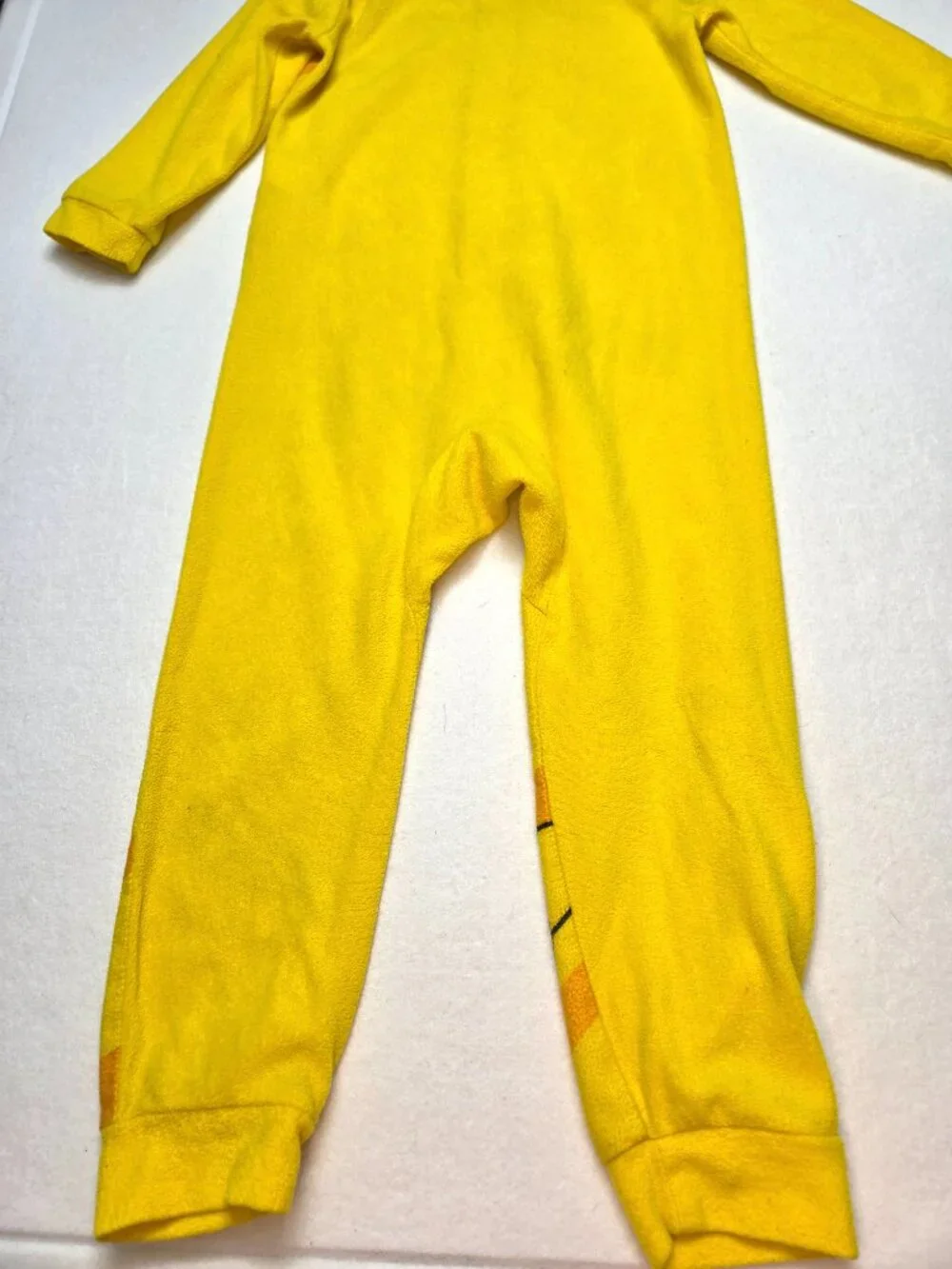Pokémon Pikachu Yellow Hooded One Piece Pajamas Kids Size XS